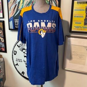 Los Angeles Rams Blue and Yellow T-Shirt XL